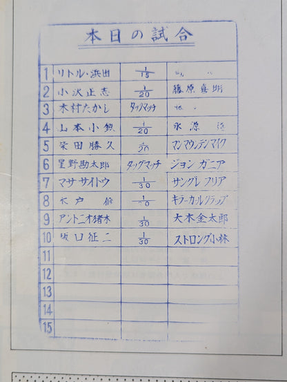 75第2回ワールドリーグ戦【開幕戦】