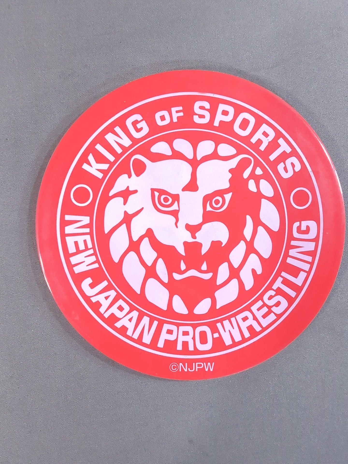 New Japan Pro Wrestling  Lion Mark  BIG Rubber Coaster