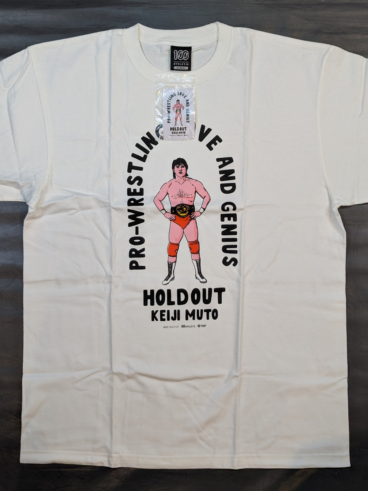 武藤敬司×100 ATHLETIC「PRO-WRESTLING LOVE & GENIUS」イラストTシャツ