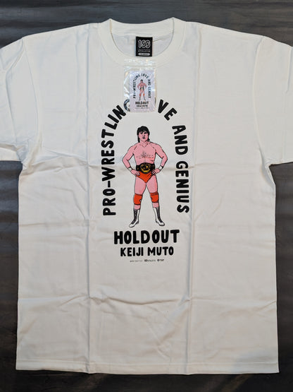 武藤敬司×100 ATHLETIC「PRO-WRESTLING LOVE & GENIUS」イラストTシャツ
