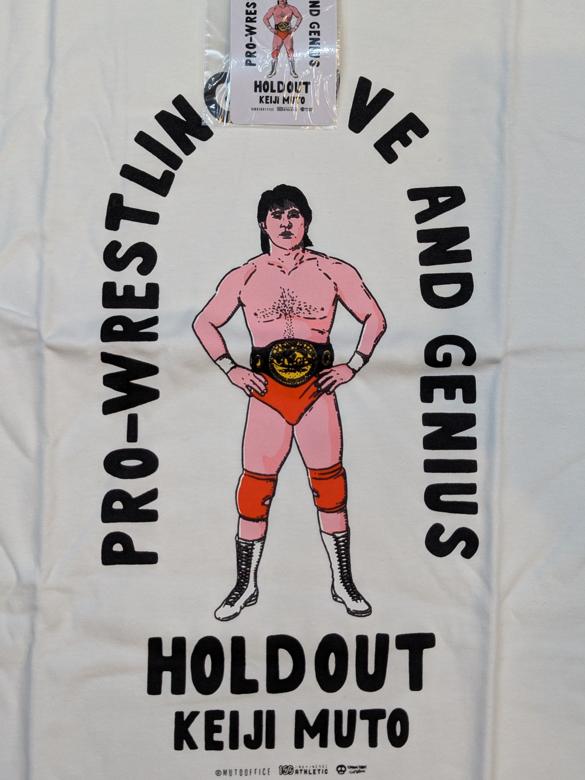 武藤敬司×100 ATHLETIC「PRO-WRESTLING LOVE & GENIUS」イラストT