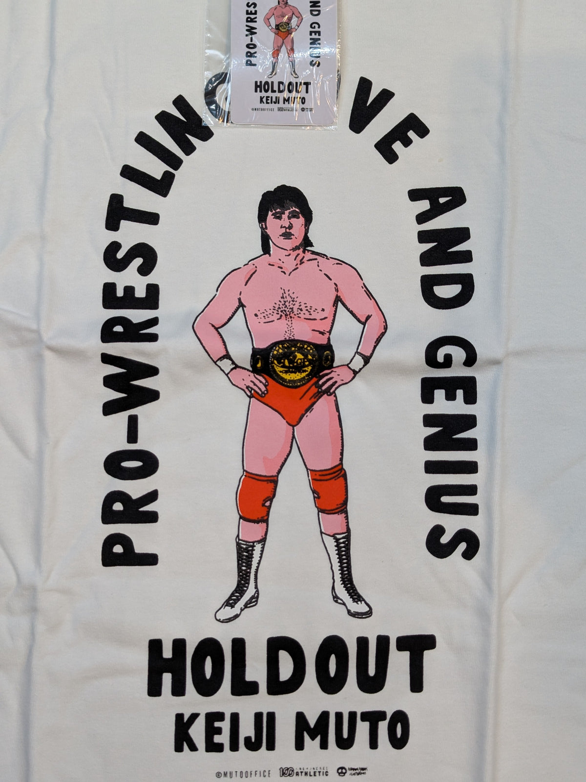 武藤敬司×100 ATHLETIC「PRO-WRESTLING LOVE & GENIUS」イラストTシャツ