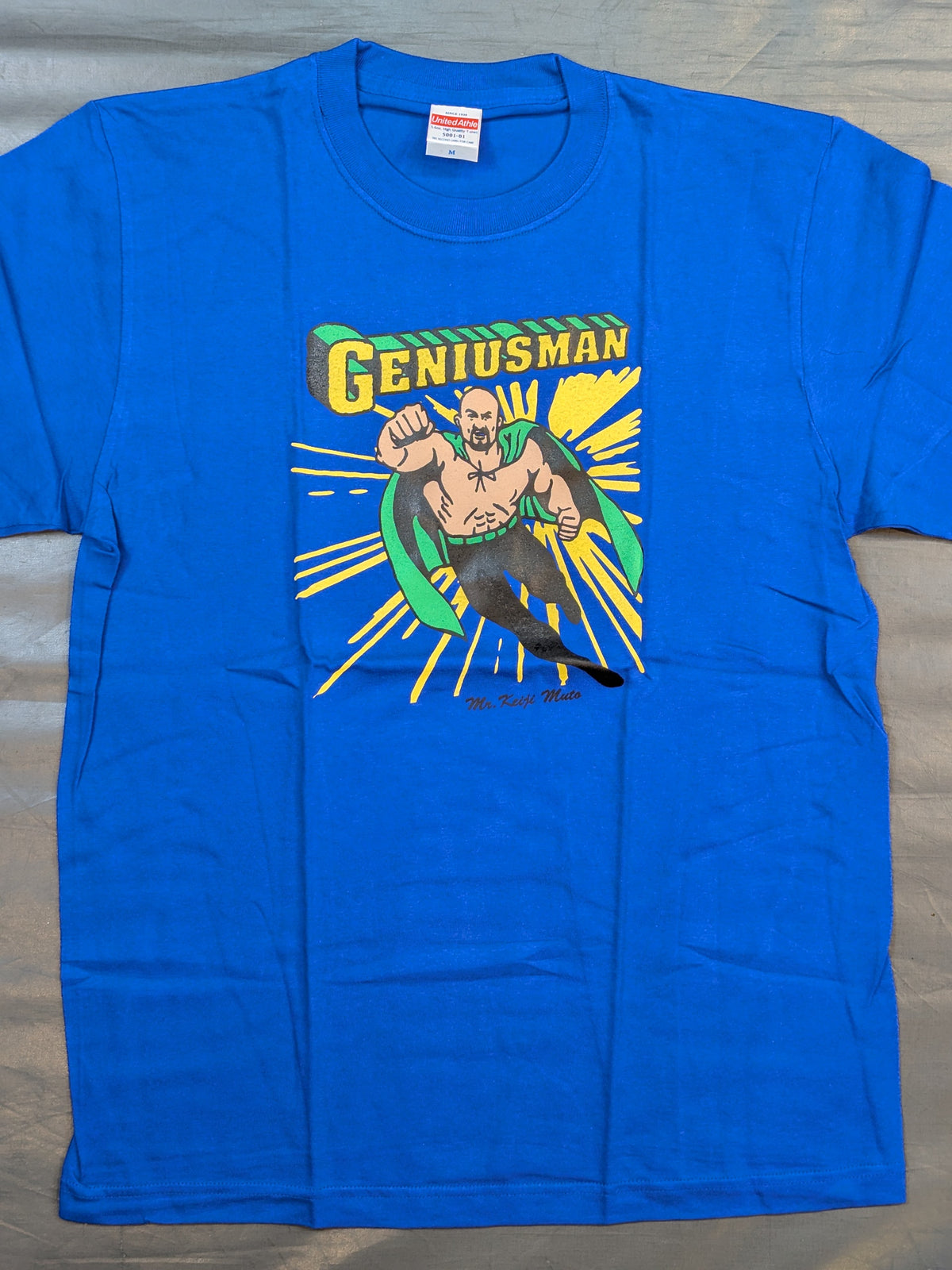 Muto Keiji "GENIUSMAN" T-shirt (Blue)