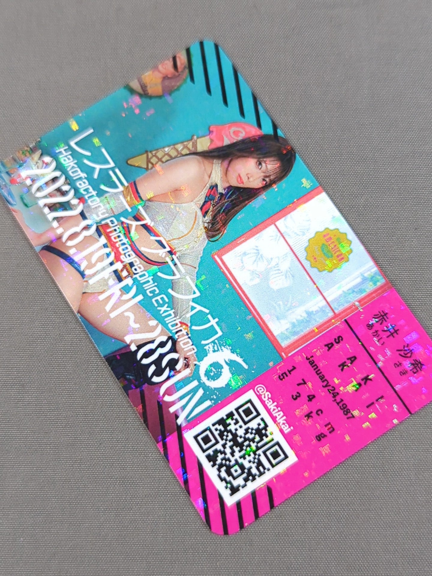 赤井沙希 ホログラムカード レスラーズグラフィカ6