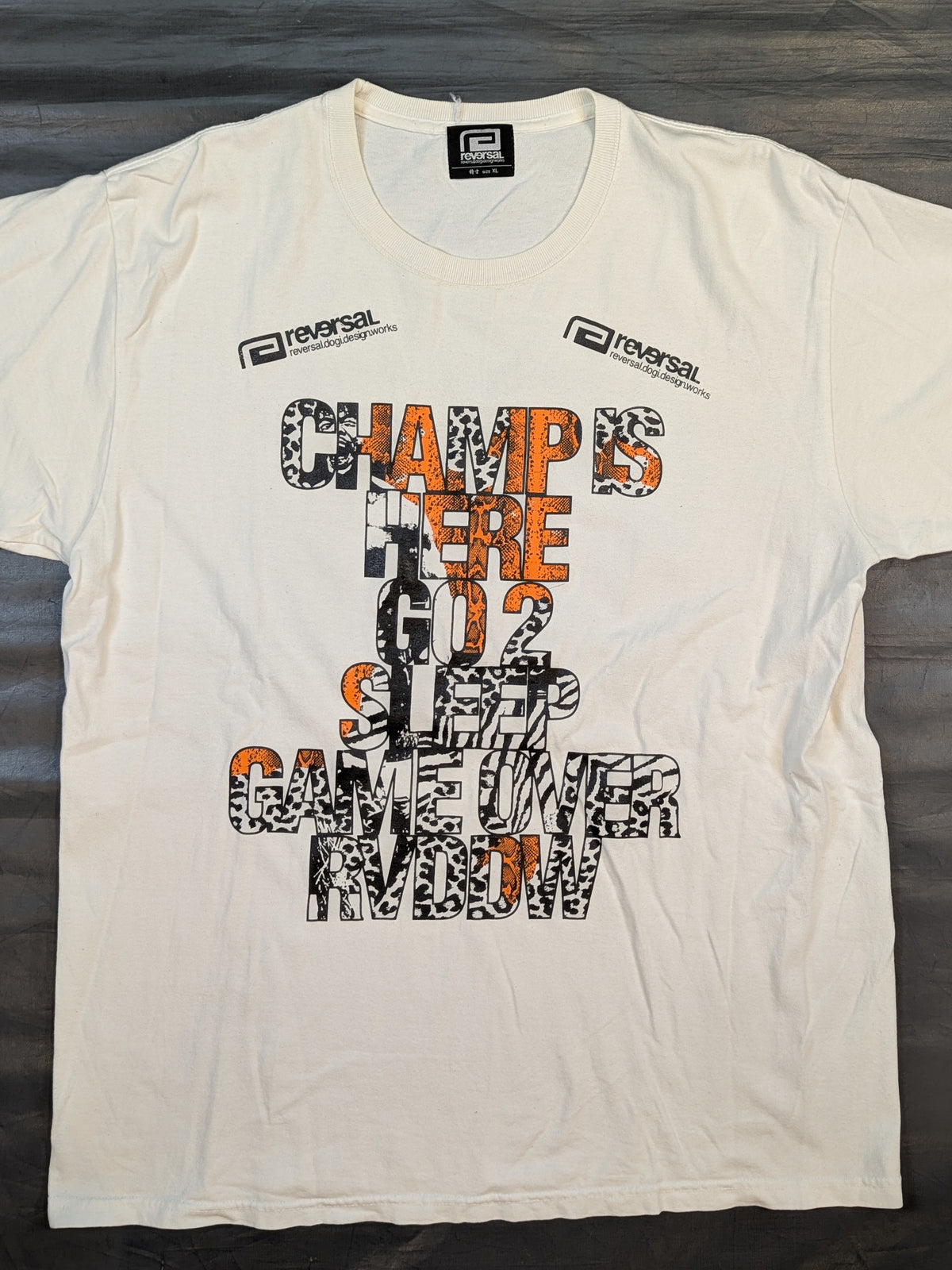 KENTA 'CHAMP IS HERE GO 2 SLLEP GAME OVER' T-Shirt (White)