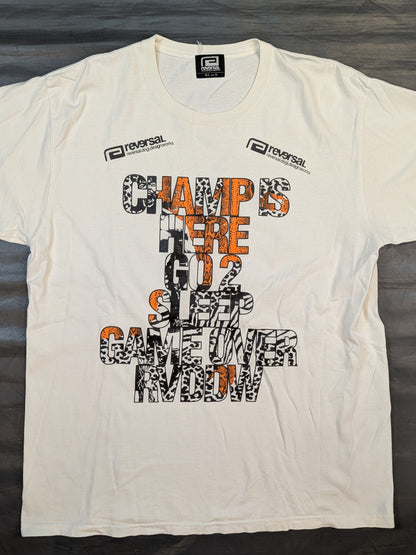KENTA 'CHAMP IS HERE GO 2 SLLEP GAME OVER' T-Shirt (White)