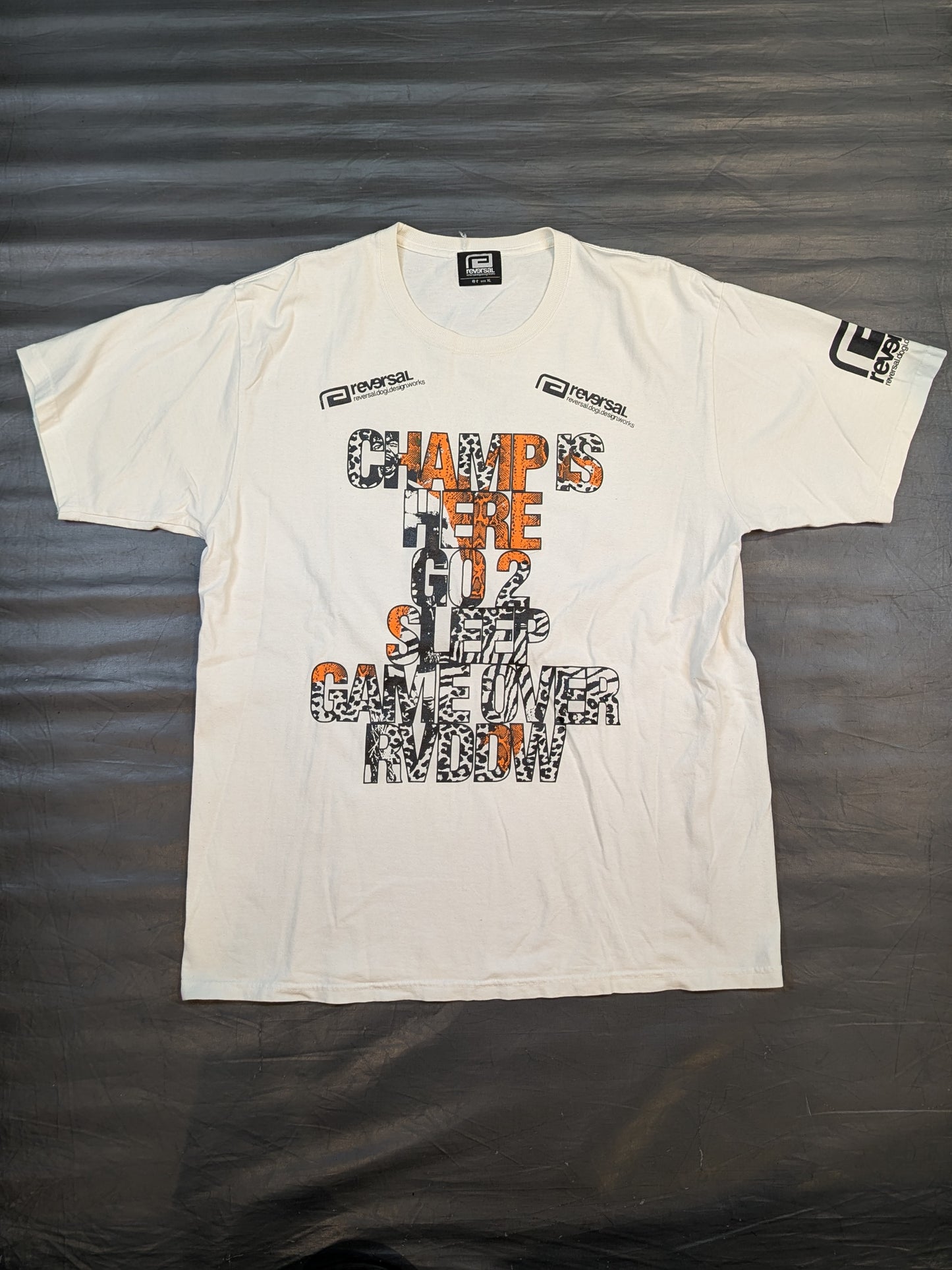 KENTA 'CHAMP IS HERE GO 2 SLLEP GAME OVER' T-Shirt (White)