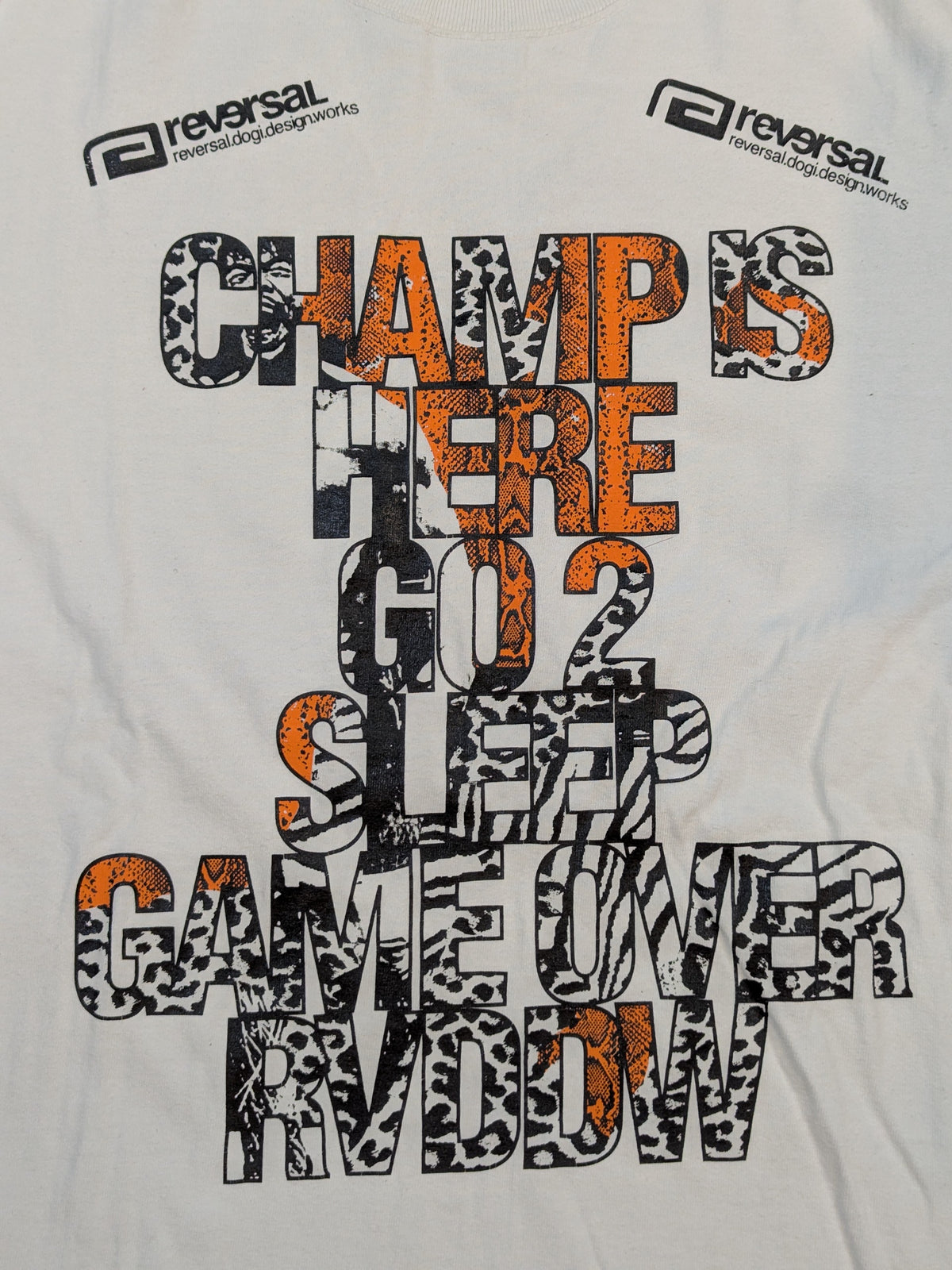 KENTA 'CHAMP IS HERE GO 2 SLLEP GAME OVER' T-Shirt (White)