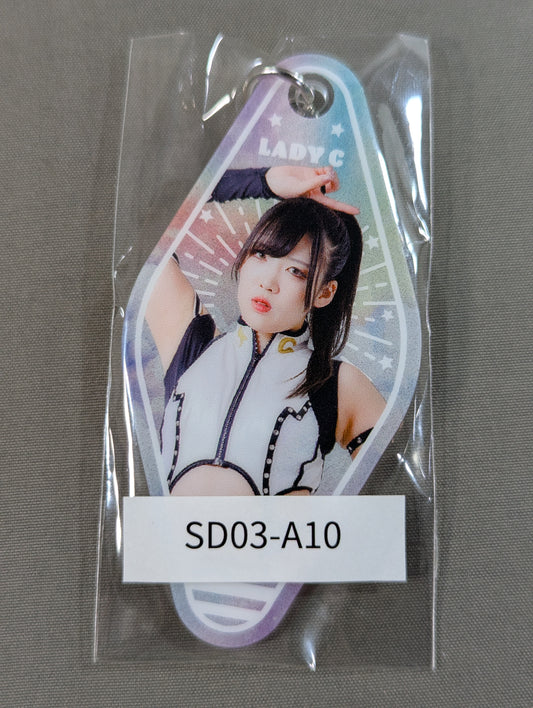 レディ・C STARDOM×ウェブポン アクリルモーテルキーホルダー
