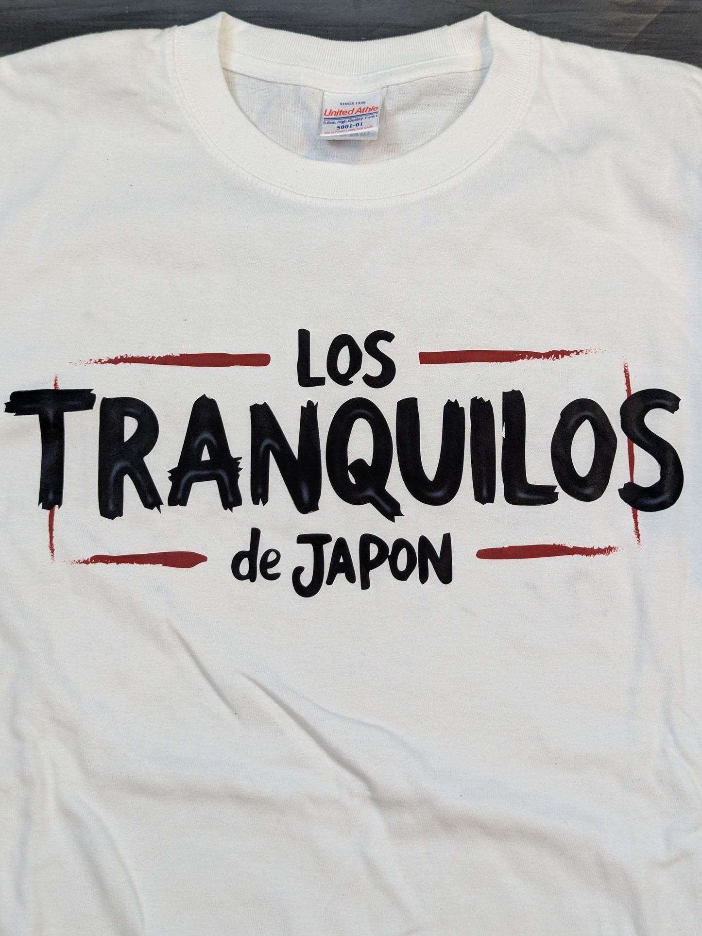 [Tetsuya Naito & BUSHI  2 hand signed autographs ] LOS TRANQUILOS de JAPON Unit T-Shirt (1)