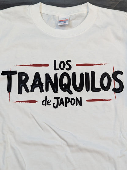 [Tetsuya Naito & BUSHI  2 hand signed autographs ] LOS TRANQUILOS de JAPON Unit T-Shirt (1)