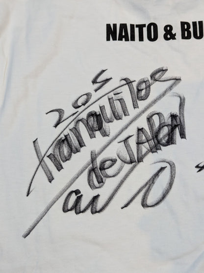 [Tetsuya Naito & BUSHI  2 hand signed autographs ] LOS TRANQUILOS de JAPON Unit T-Shirt (1)