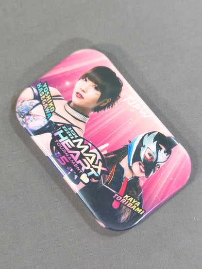 Tokyo Joshi Pro Wrestling "Yoshiko Hasegawa vs. Kaya Torikui" PinBack button
