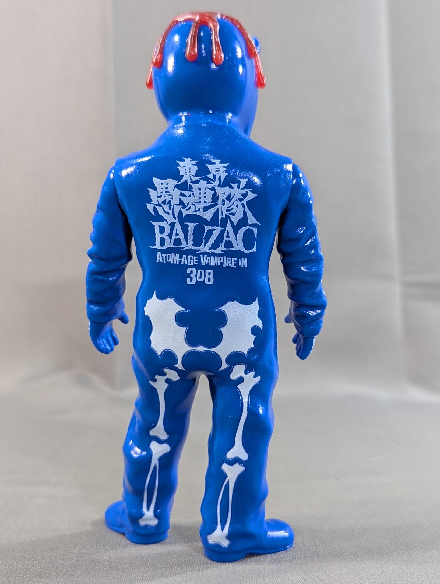 東京愚連隊 × BALZAC ソフビフィギュア（ブルー / 血しぶき・ボーンペイント仕様）