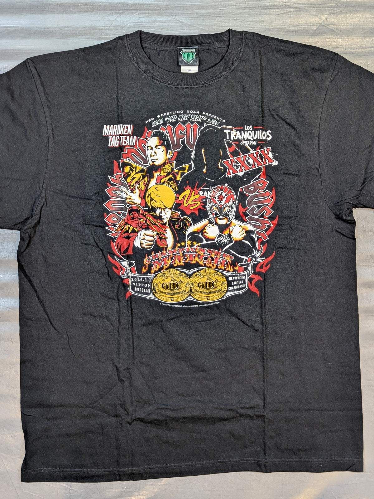 丸藤正道&拳王 vs BUSHI&XXXX ビジュアルTシャツ