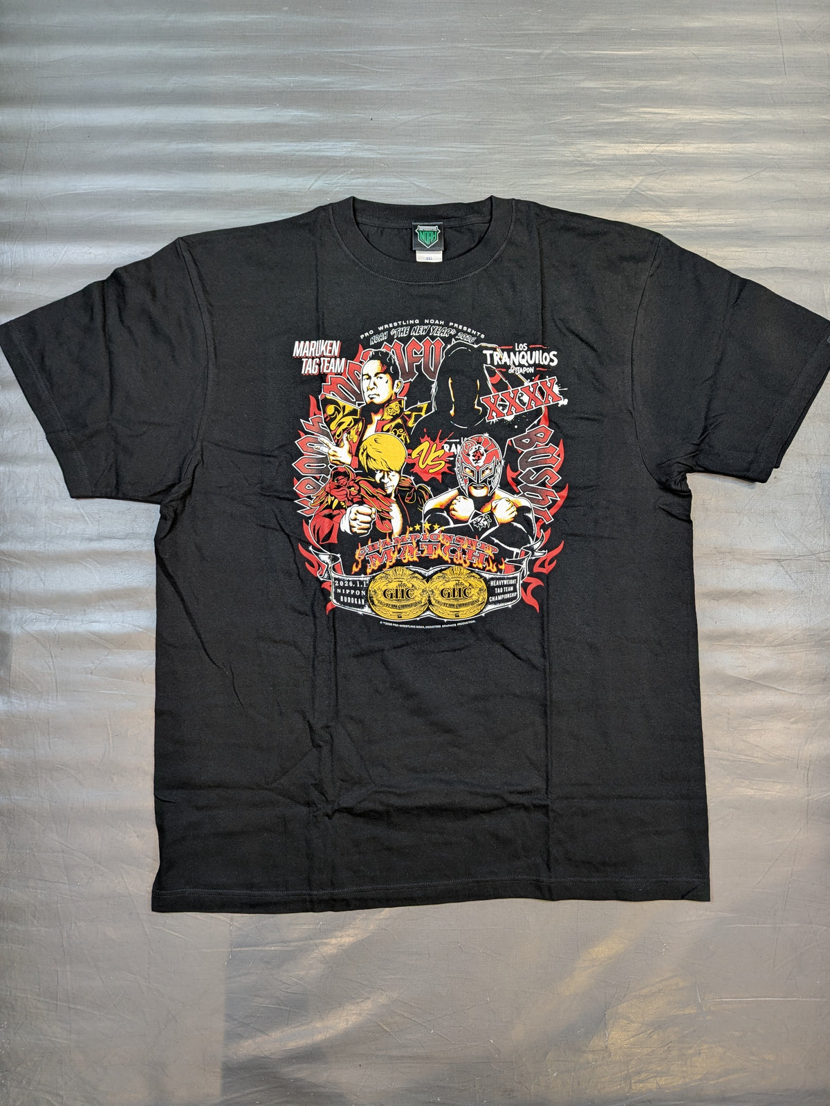 丸藤正道&拳王 vs BUSHI&XXXX ビジュアルTシャツ