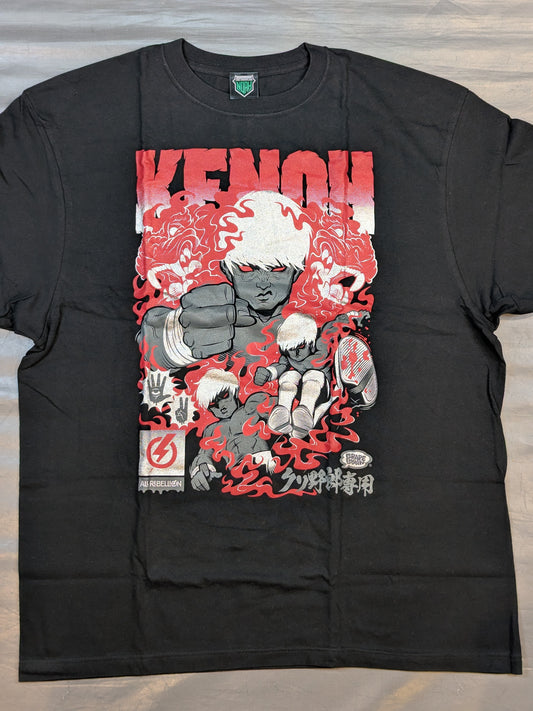 拳王×GRAPE BRAIN コラボTシャツ(ALL REBELLIONシルバーver.)