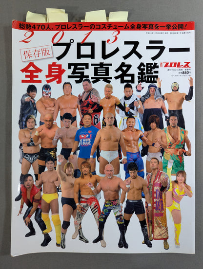【13選手直筆サイン入り】週刊プロレス別冊100「2013 保存版プロレスラー全身写真名鑑」