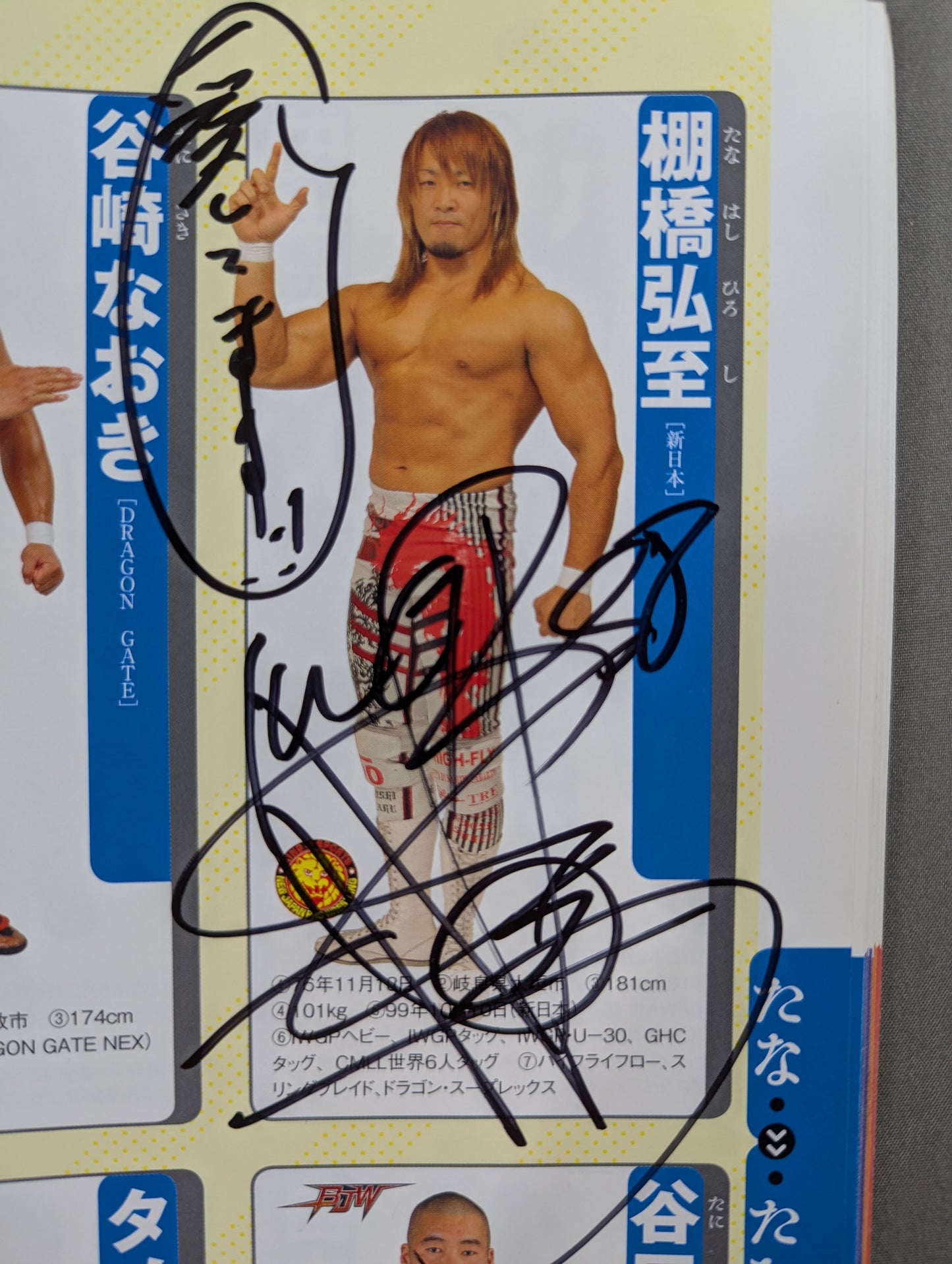 【13選手直筆サイン入り】週刊プロレス別冊100「2013 保存版プロレスラー全身写真名鑑」