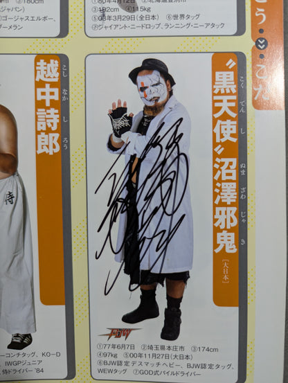 【13選手直筆サイン入り】週刊プロレス別冊100「2013 保存版プロレスラー全身写真名鑑」