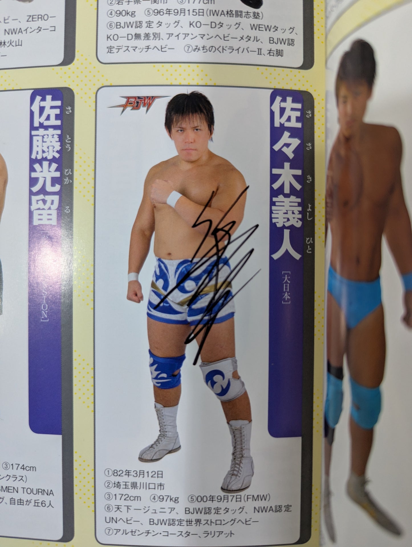 【13選手直筆サイン入り】週刊プロレス別冊100「2013 保存版プロレスラー全身写真名鑑」
