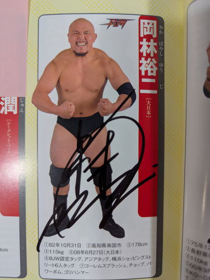 【9選手直筆サイン入り】週刊プロレス別冊100「2013 保存版プロレスラー全身写真名鑑」