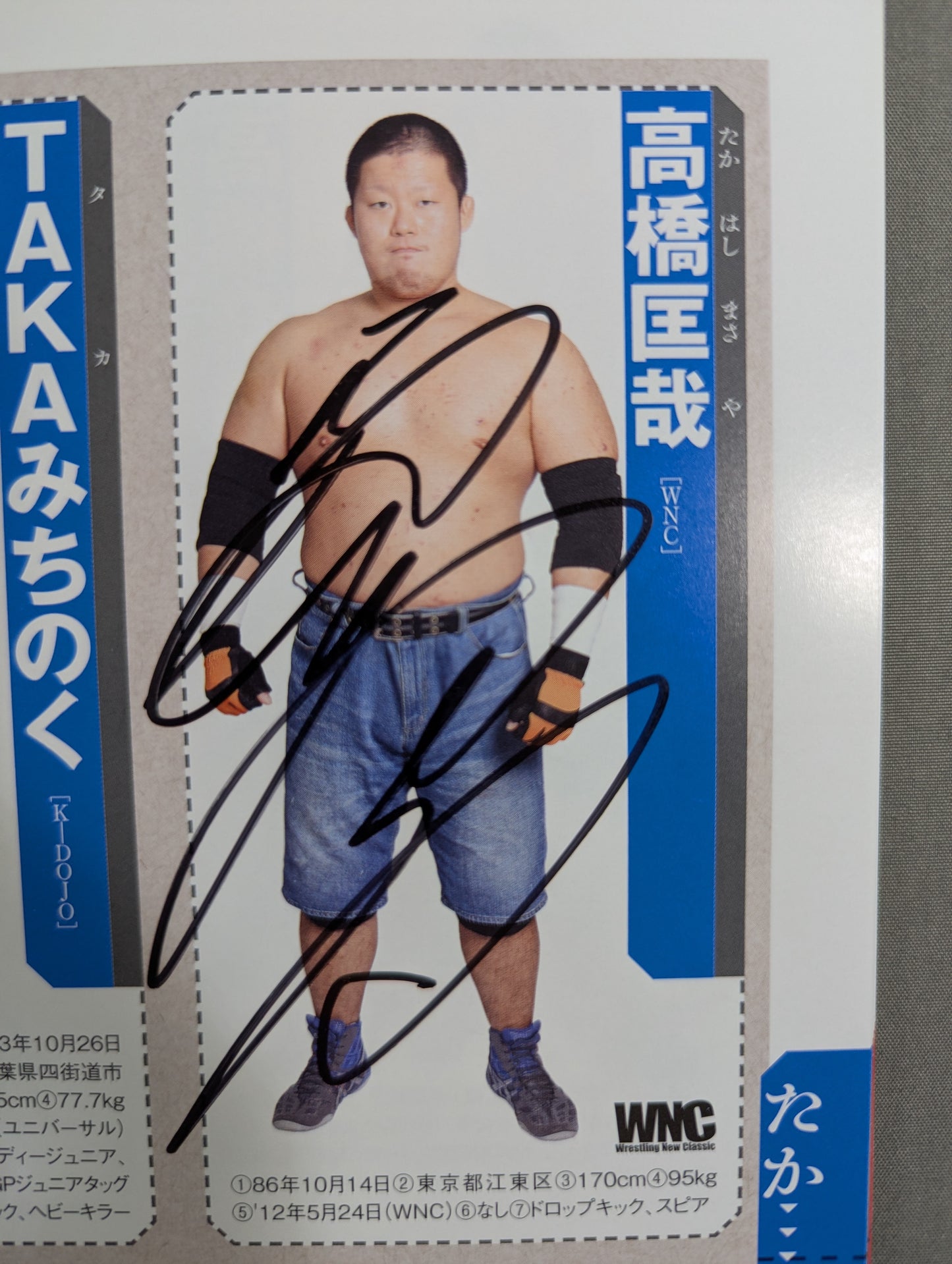 【24選手直筆サイン入り】週刊プロレス別冊108「2014 保存版プロレスラー全身写真名鑑」