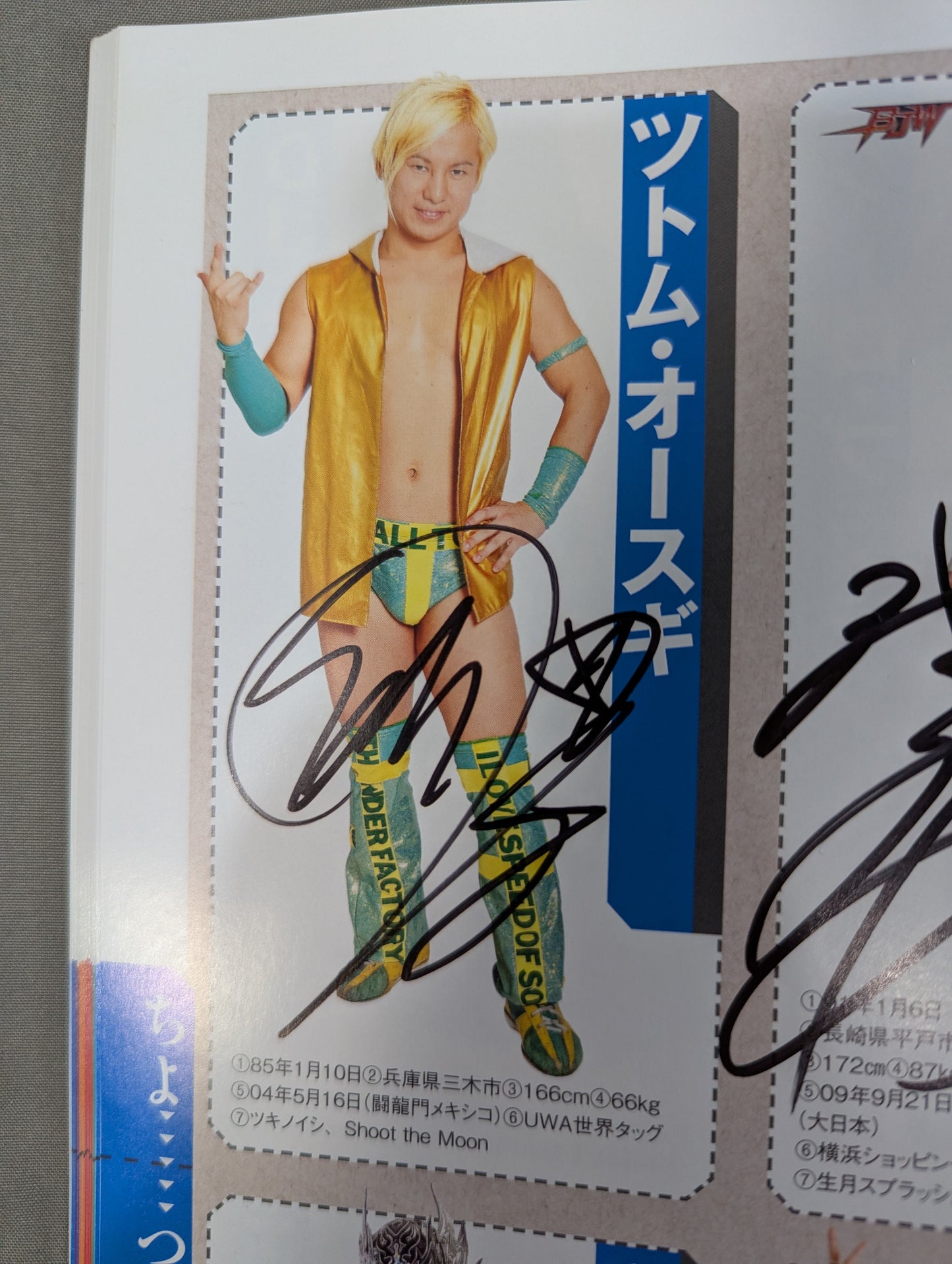【24選手直筆サイン入り】週刊プロレス別冊108「2014 保存版プロレスラー全身写真名鑑」