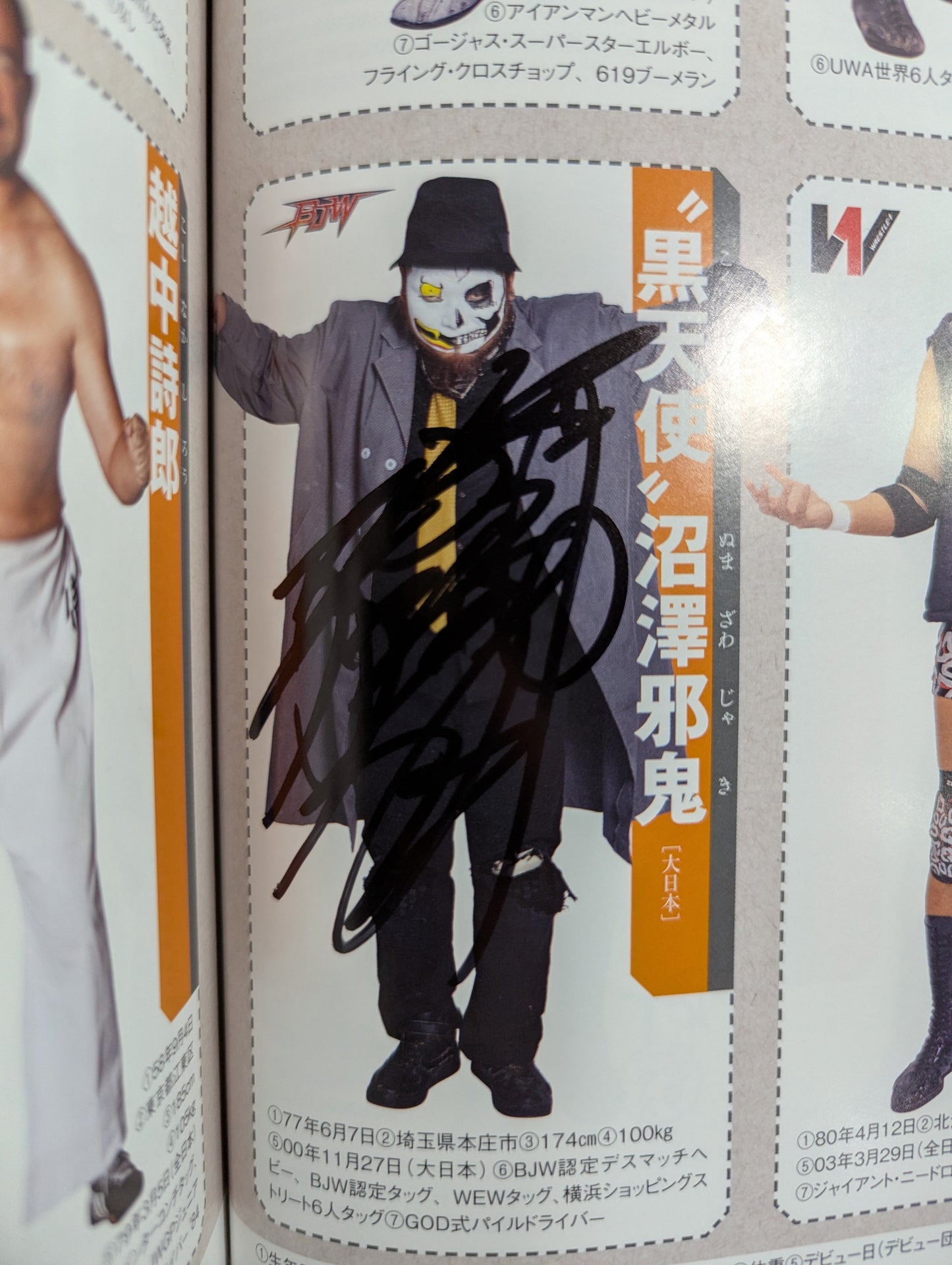 【24選手直筆サイン入り】週刊プロレス別冊108「2014 保存版プロレスラー全身写真名鑑」