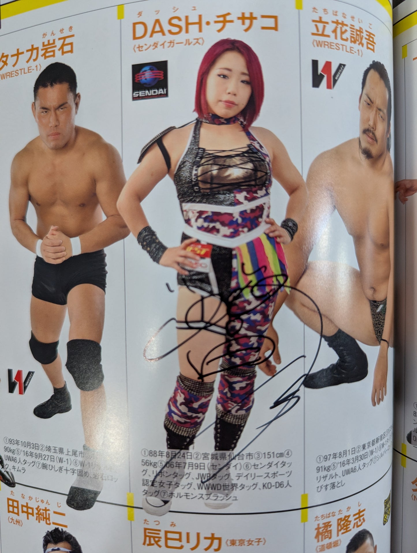 【14選手直筆サイン入り】週刊プロレス別冊144「2020 保存版プロレスラー全身写真名鑑」
