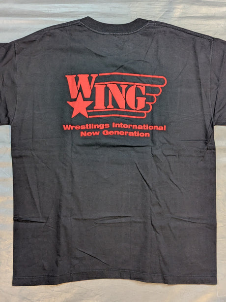 W☆ING ロゴTシャツ(ブラック×レッド)