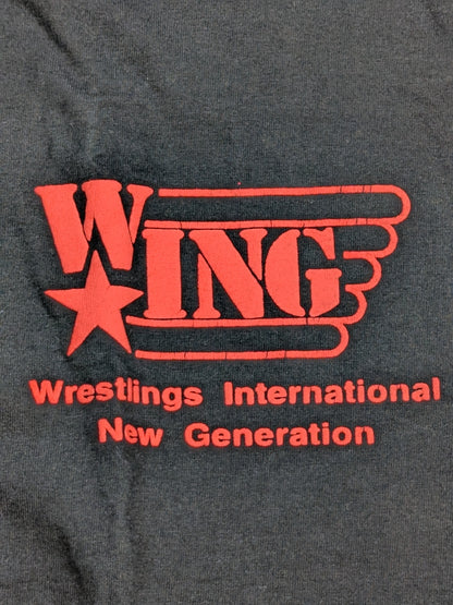 W☆ING ロゴTシャツ(ブラック×レッド)