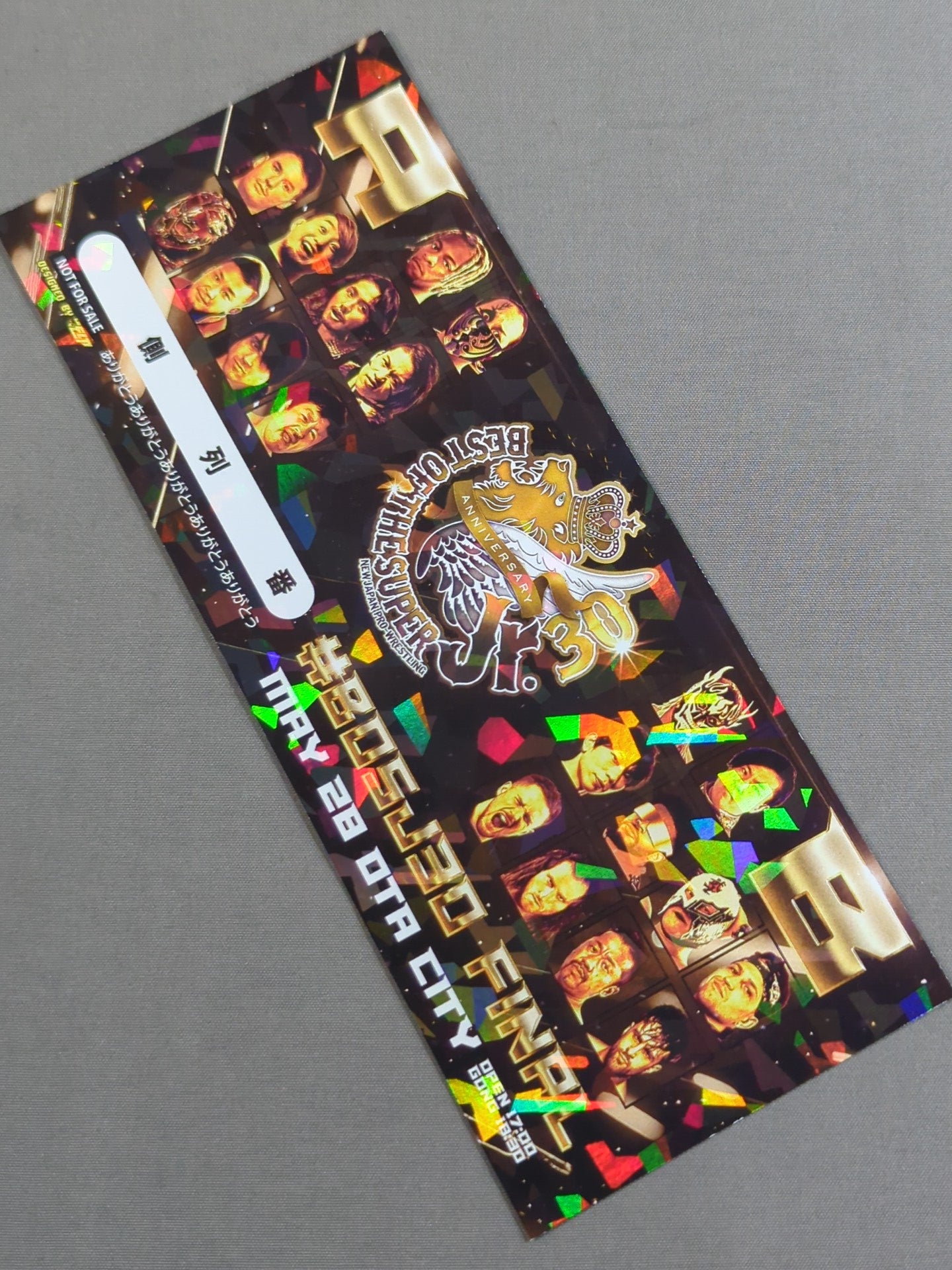 ★ ★ not sold in stores New Japan Pro Wrestling 5.28 Ota City General Gymnasium BEST OF THE SUPER Jr.30 Commemorative Ticket [Championship]