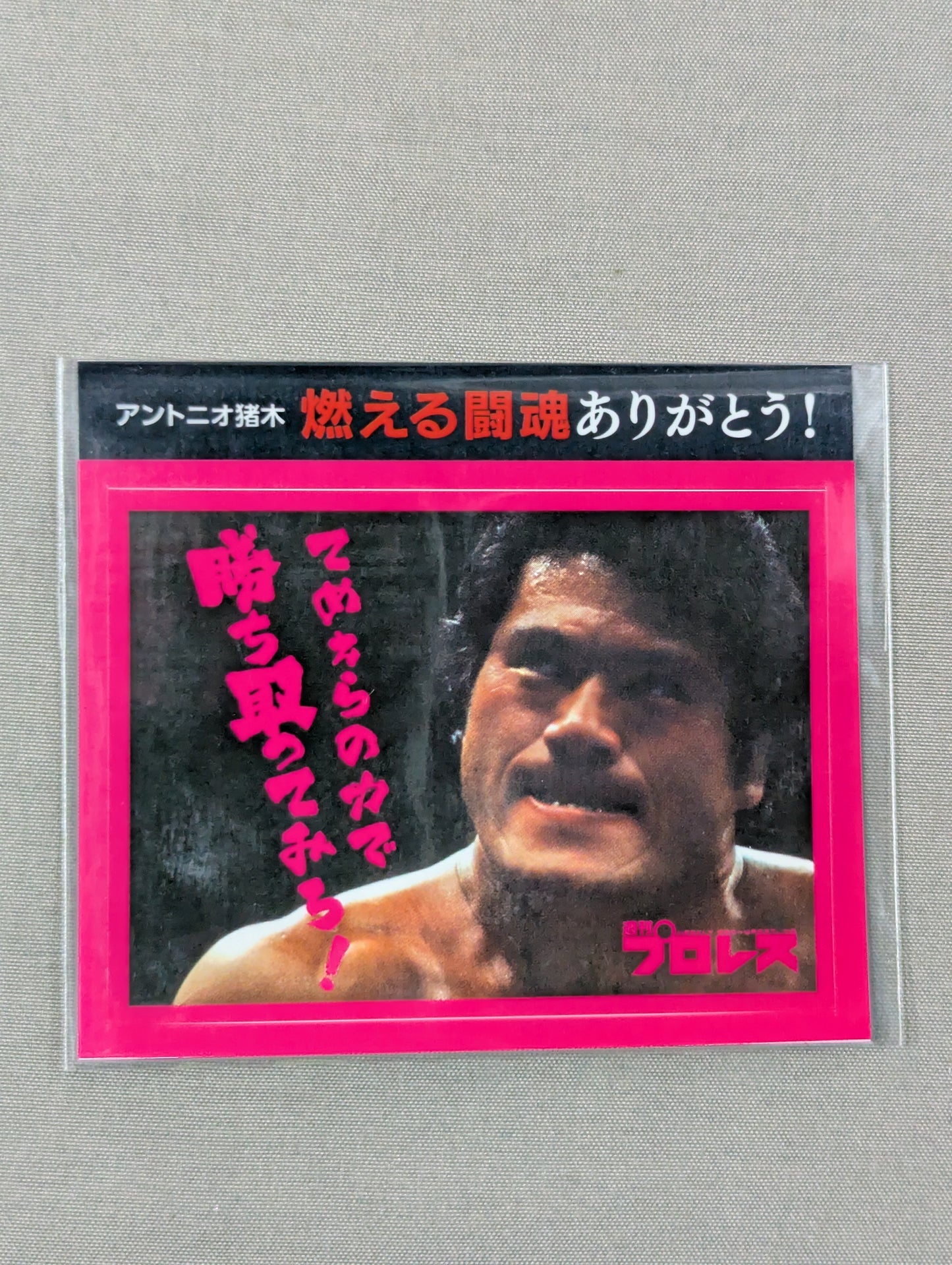 ★燃える闘魂ありがとう!★ アントニオ猪木「てめえらの力で勝ち取ってみろ!」ステッカー