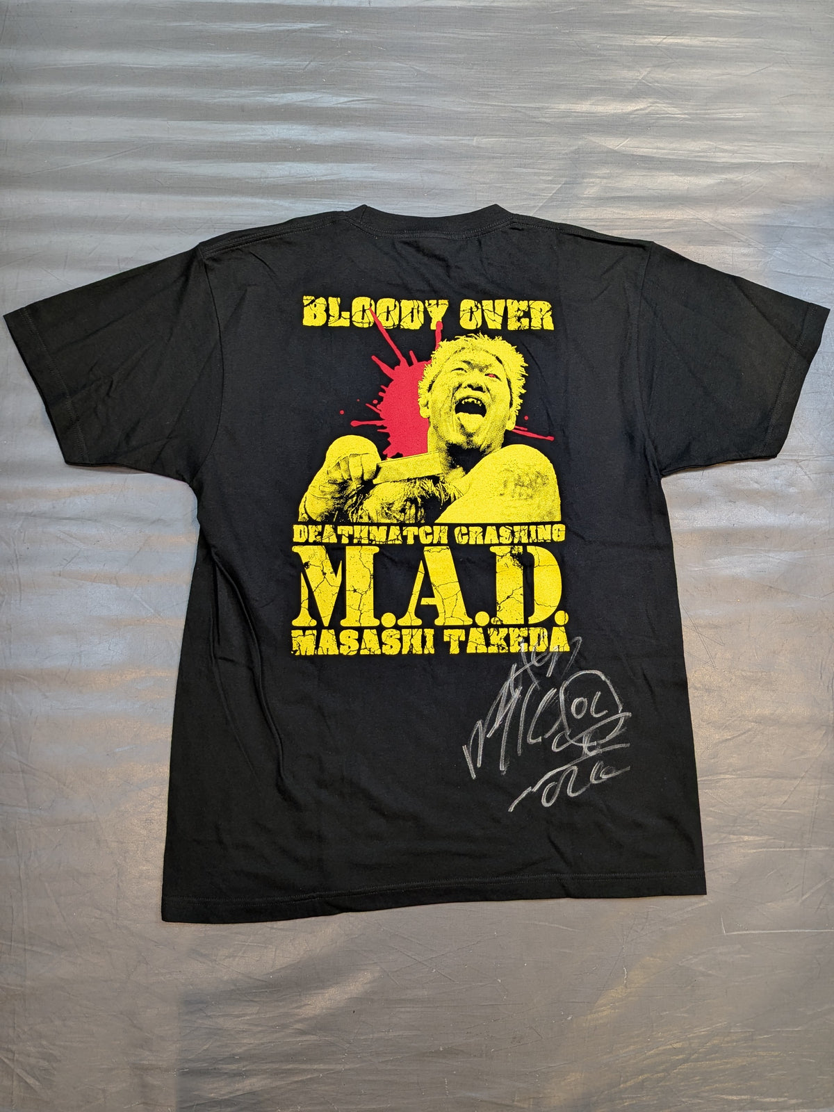 【直筆サイン入り】竹田誠志「Bloody Over」Tシャツ(アメリカ限定カラー)