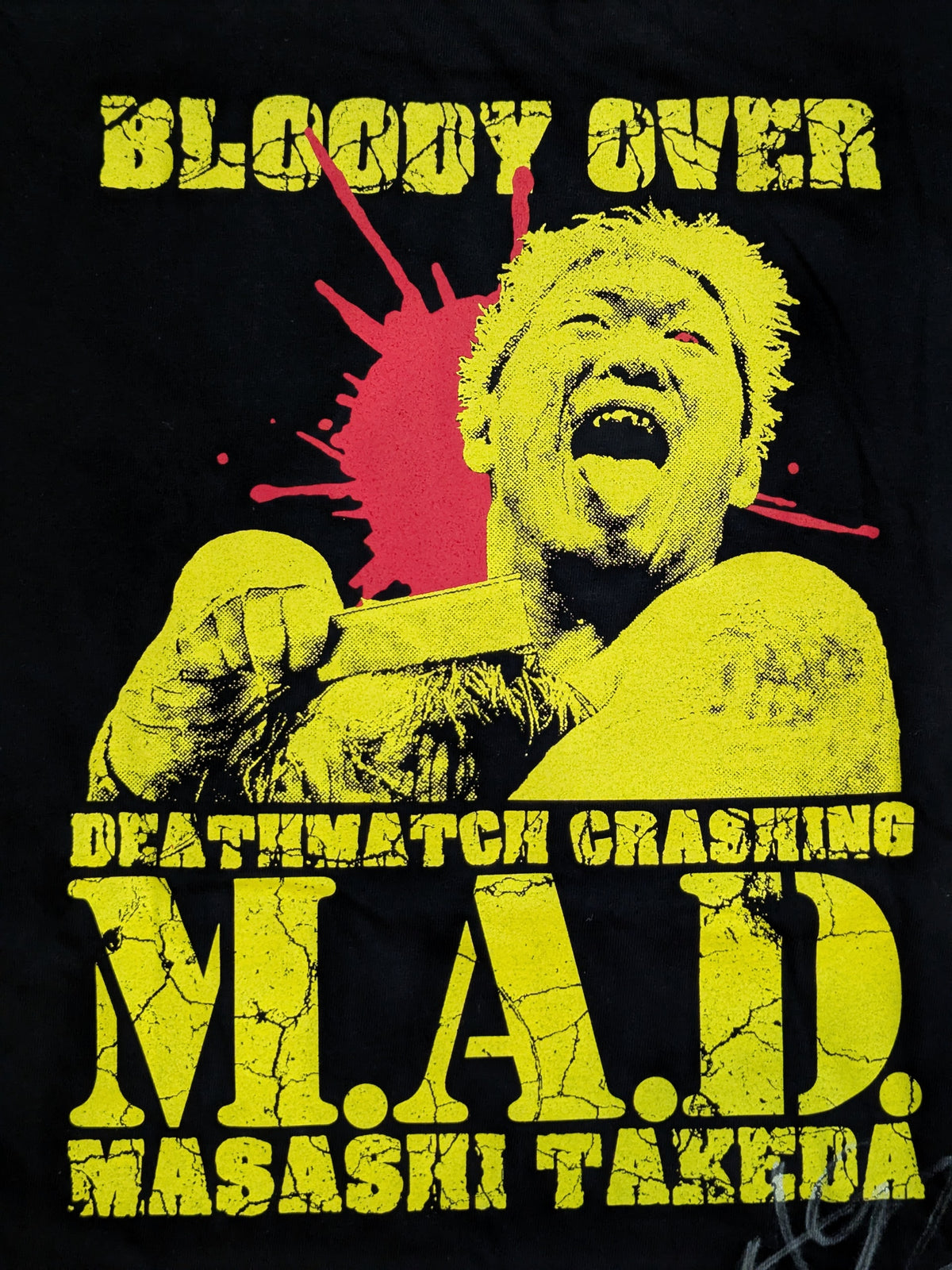 【直筆サイン入り】竹田誠志「Bloody Over」Tシャツ(アメリカ限定カラー)
