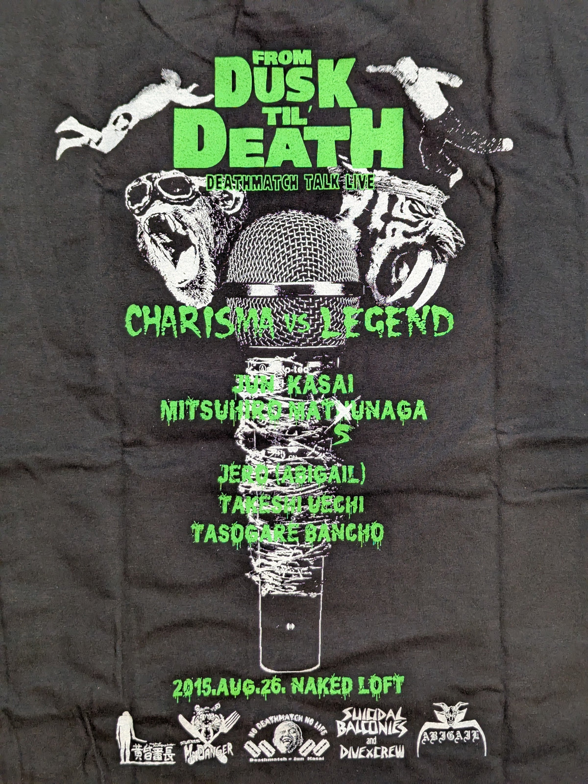 Jun Kasai vs. Mitsuhiro Matsunaga 'Deathmatch Talk SHOW' Picture T-shirt