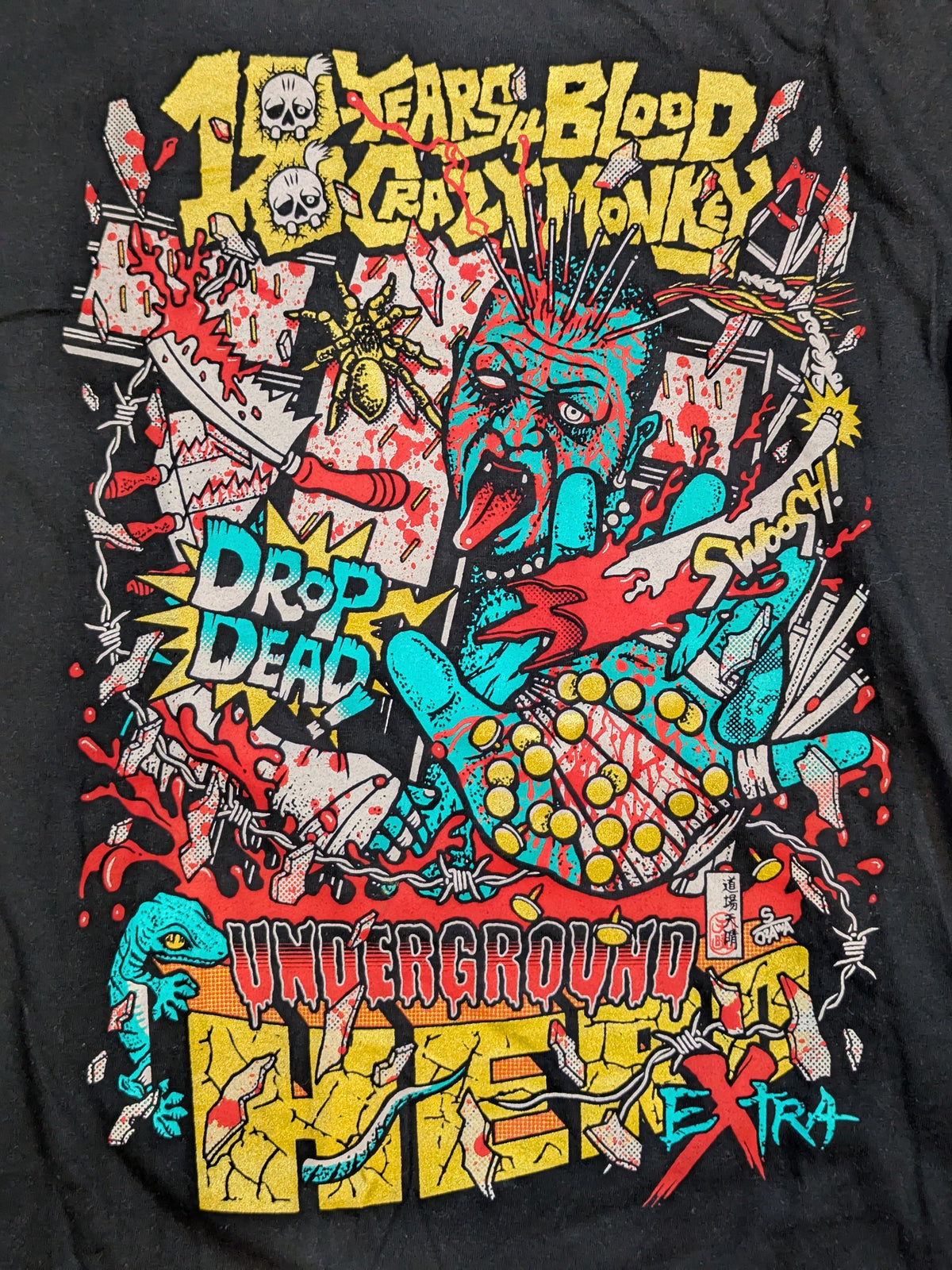 葛西純 18周年記念「アンダーグラウンドヒーロー」Tシャツ