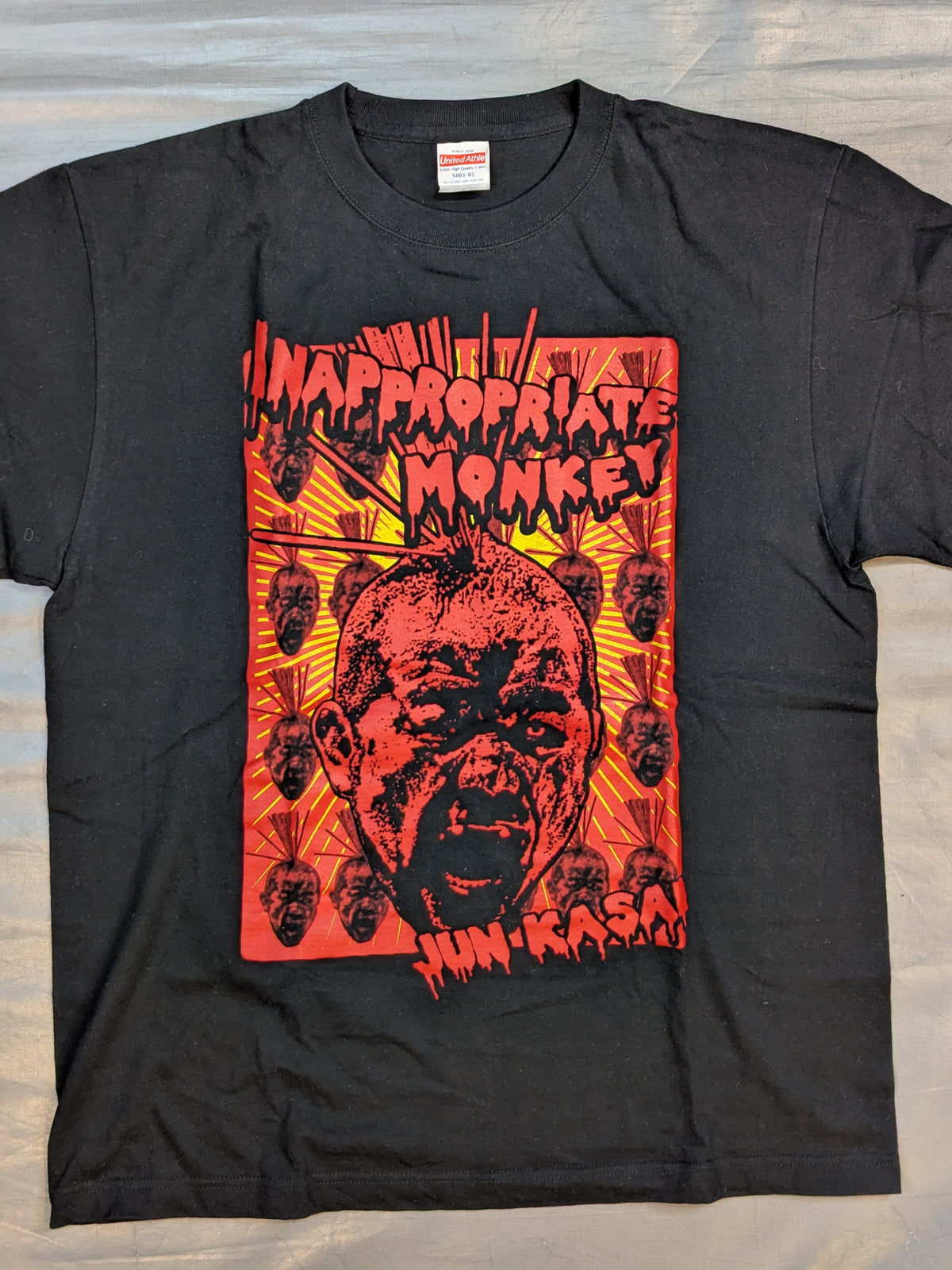 葛西純「INAPPROPRIATE MONKEY」Tシャツ(ブラック)
