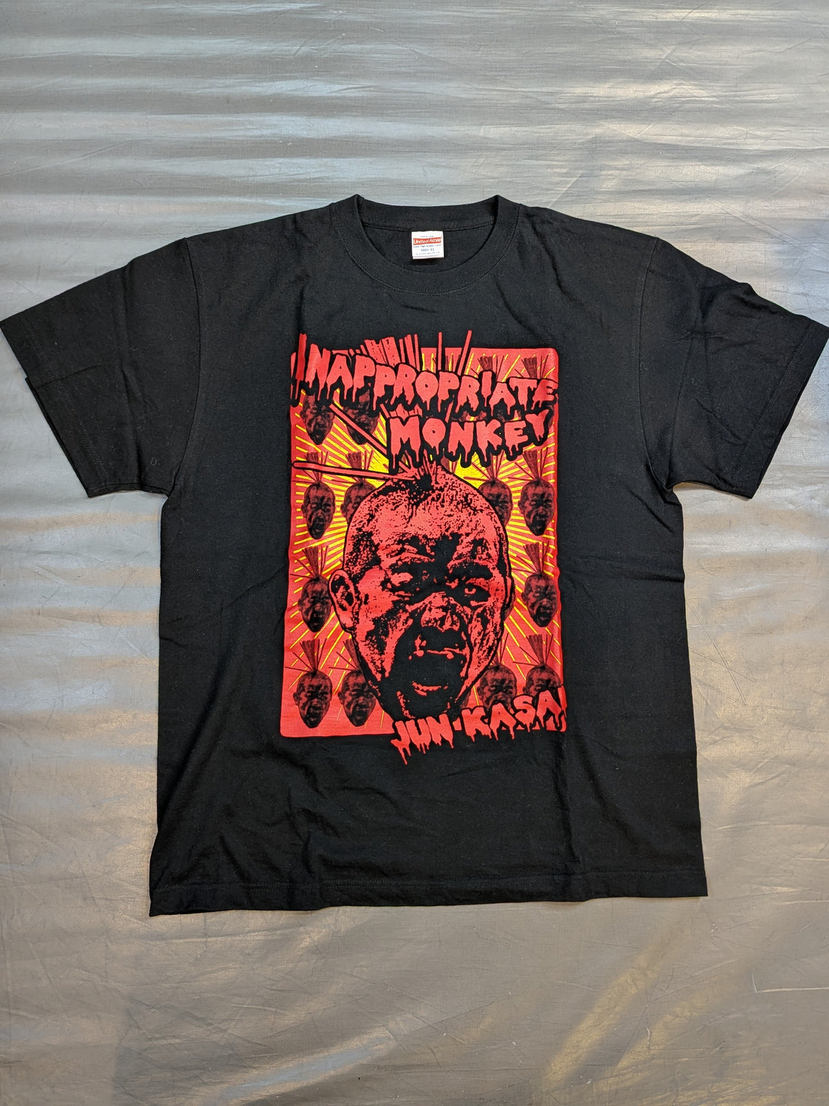葛西純「INAPPROPRIATE MONKEY」Tシャツ(ブラック)