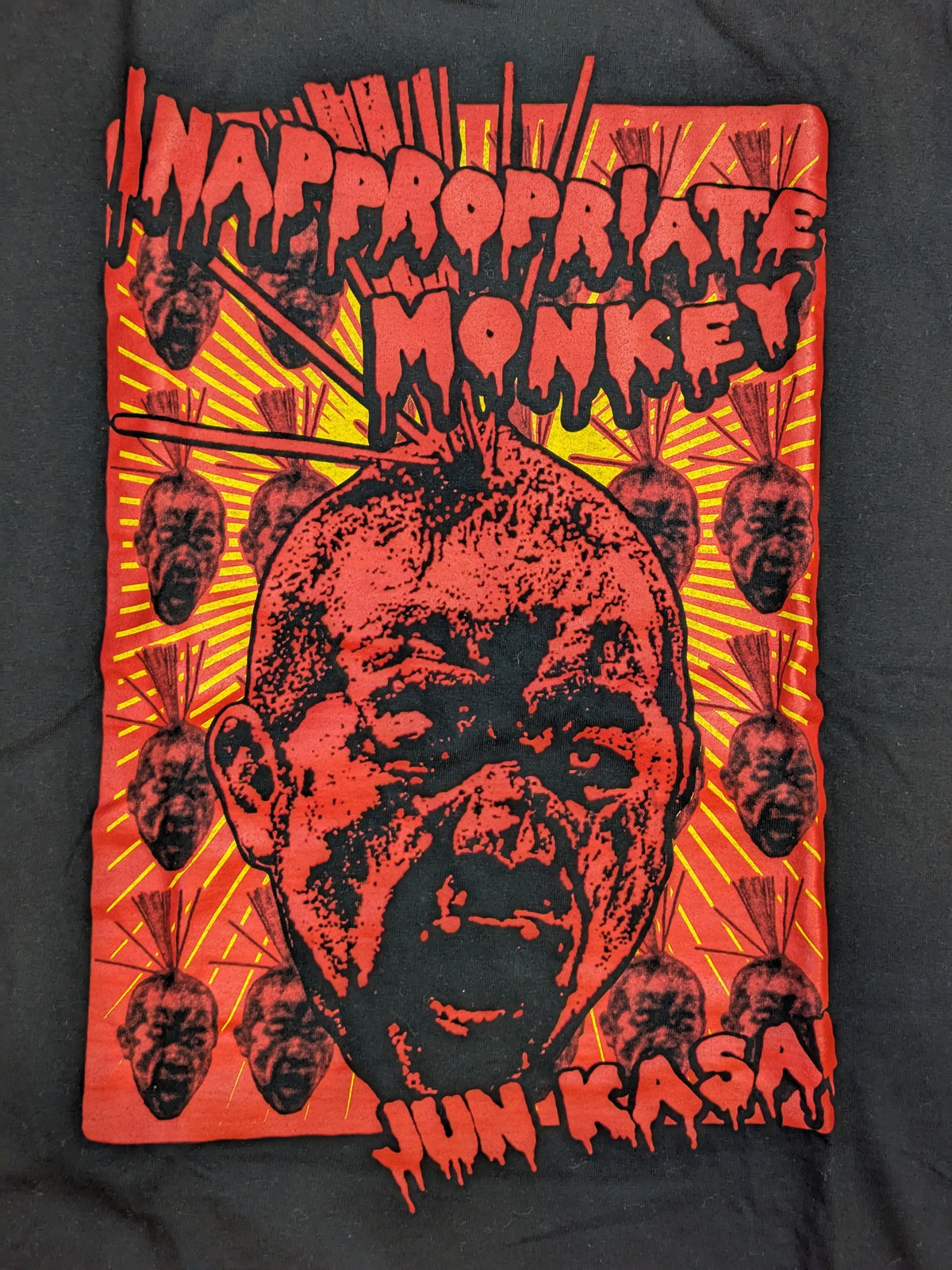 葛西純「INAPPROPRIATE MONKEY」Tシャツ(ブラック)
