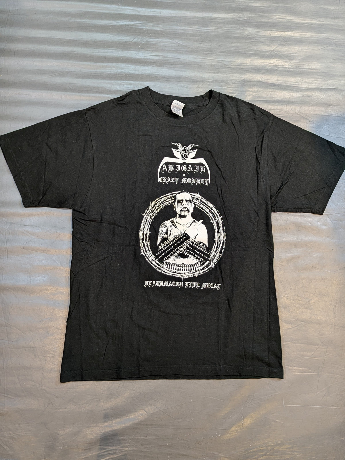 葛西純×ABIGAIL コラボTシャツ(クレイジーモンキーver. / ブラック×ホワイト)