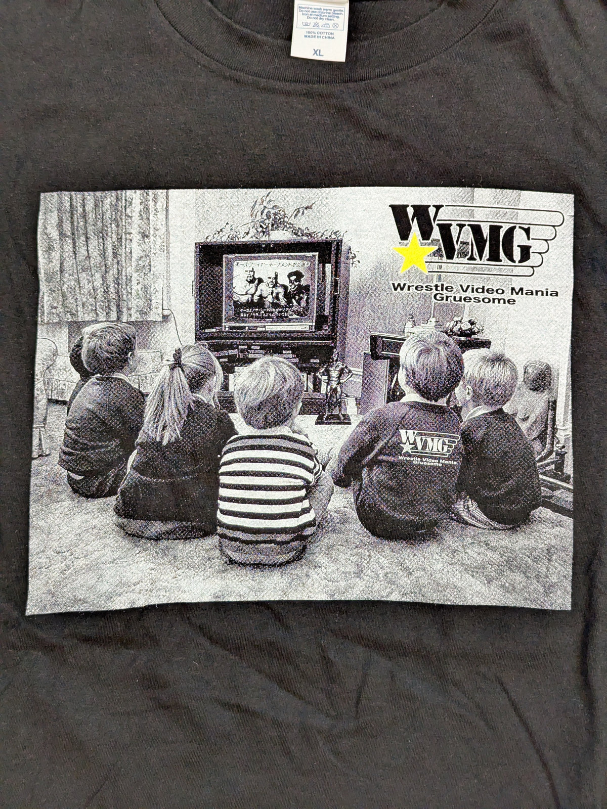 レッスルビデオマニアグルーサム「W★VMG」Tシャツ