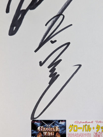 KENTA & Yoshihiro Takayama  vs Mohamed Doyone & Daisuke Ikeda (photo sticker  attached)
