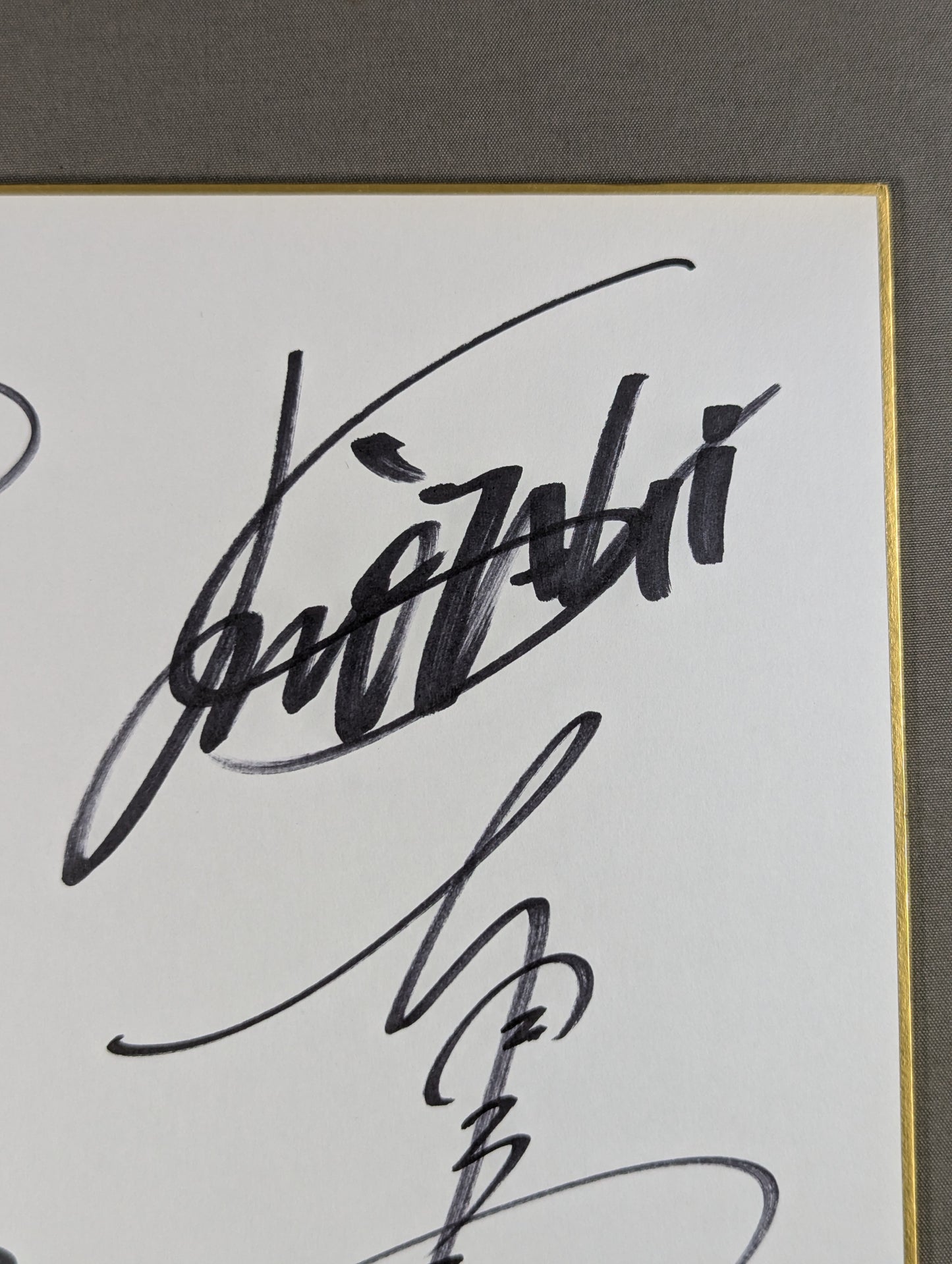 Jun Akiyama & Akitoshi Saito vs. Go Shiozaki  & Tamon Honda  (photo sticker  attached)