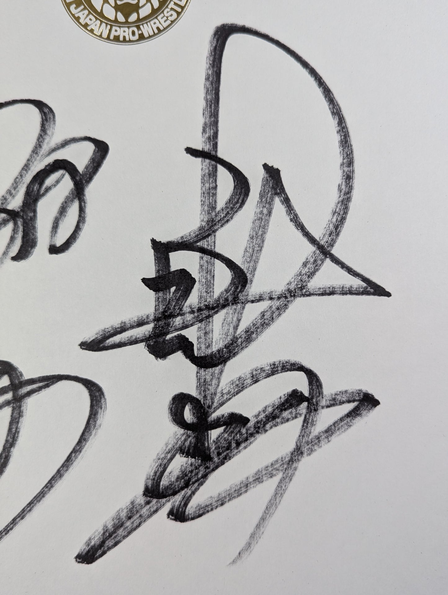 棚橋弘至＆永田裕志(ライオンマーク色紙)