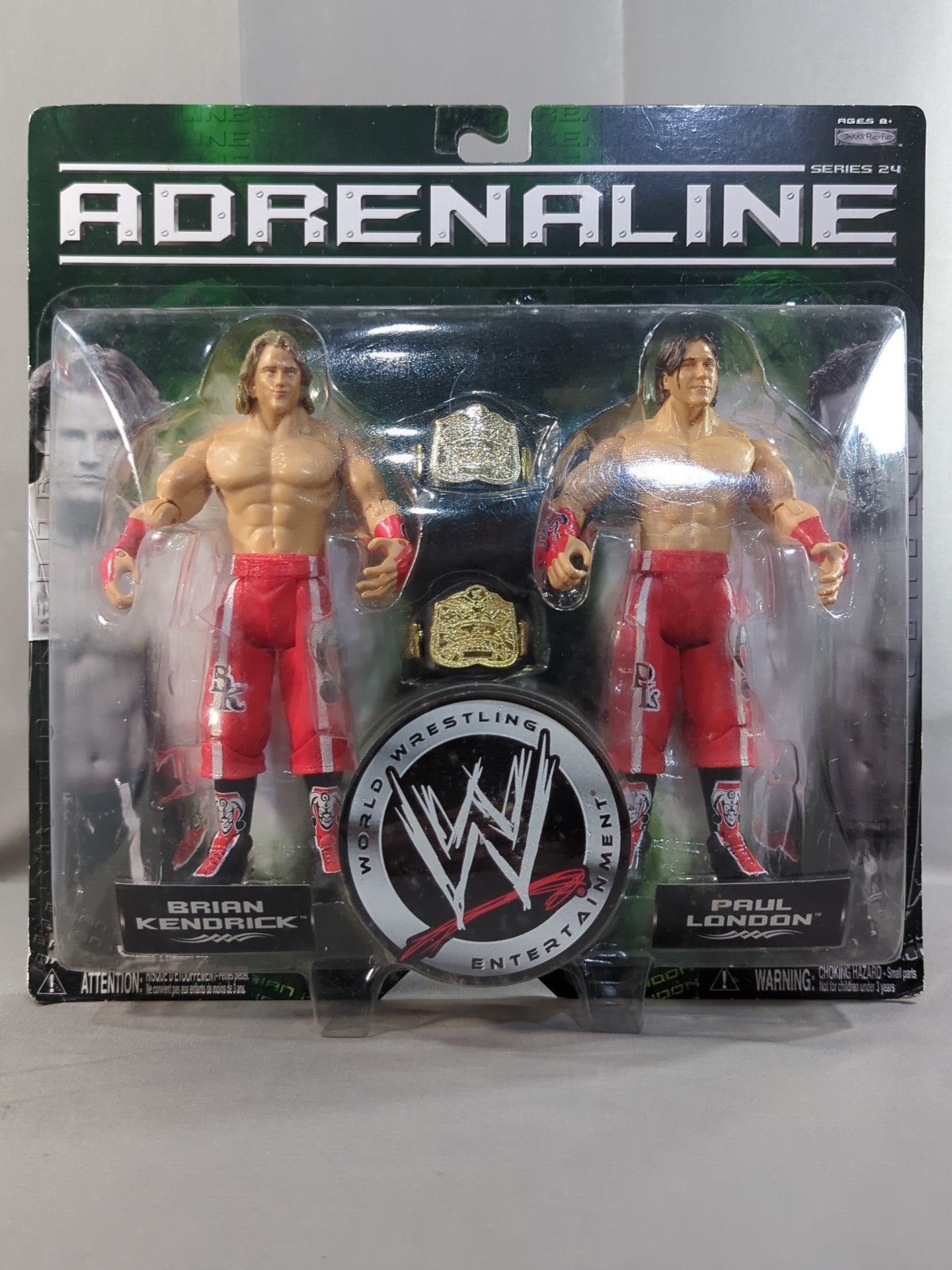 ブライアン・ケンドリック＆ポール・ロンドン(WWEタッグ王座ベルト)