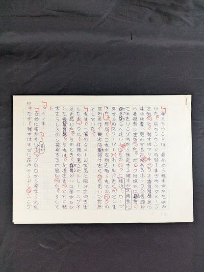 ★ Naoki Prize-winning author, raw manuscript ★ by Tomomi Muramatsu, published in Bessatsu Gong, October 1982 issue, "Myth Has Collapsed"