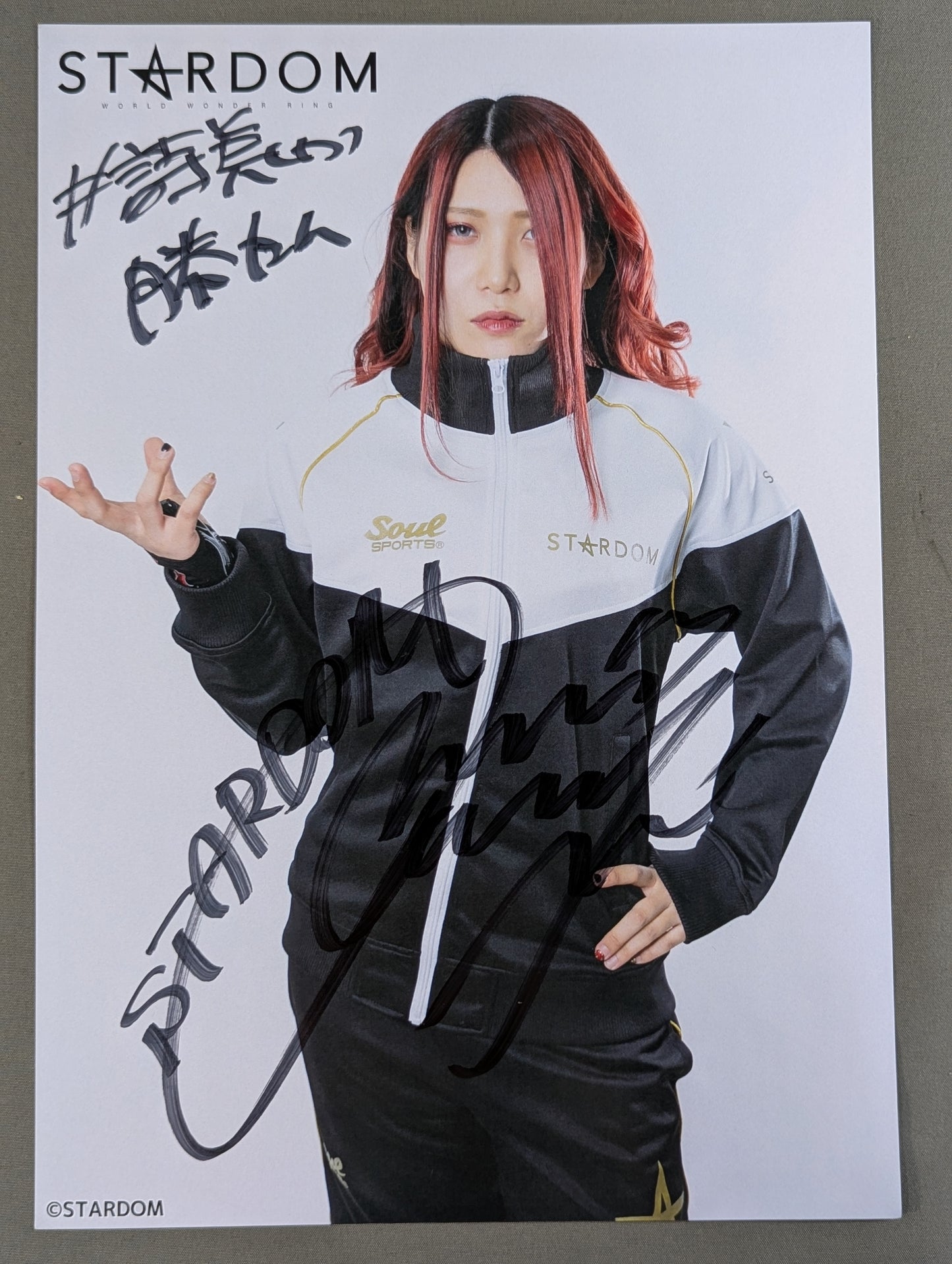 Utami Hayashishita  hand signed autograph  Starda Mu Pro-Photo (A-2)