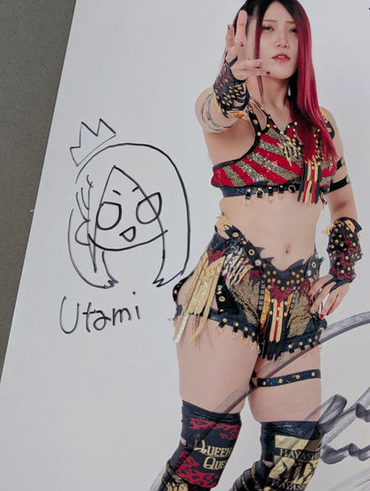 Utami Hayashishita  hand signed autograph  Starda Mu Pro-Photo (A-3)